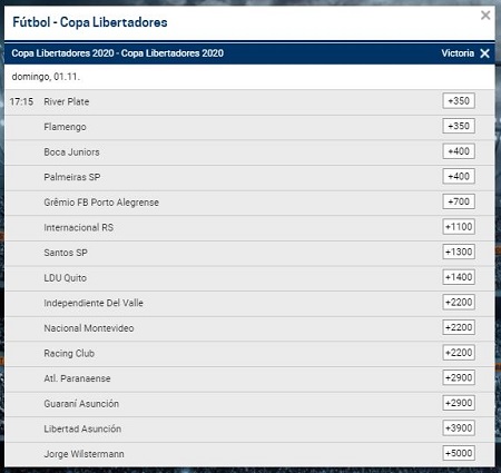 Cuotas de apuestas en Rivalo Cuotas de apuestas en Rivalo